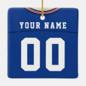  Football Lacrosse Jersey Ornament (Achterkant)