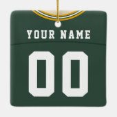  Football Lacrosse Jersey Ornament (Achterkant)