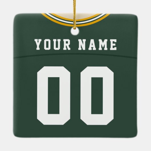  Football Lacrosse Jersey Ornament (Achterkant)