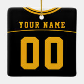  Football Lacrosse Jersey Ornament (Achterkant)