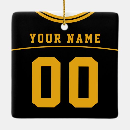  Football Lacrosse Jersey Ornament (Achterkant)