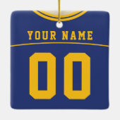 Football Lacrosse Jersey Ornament (Achterkant)