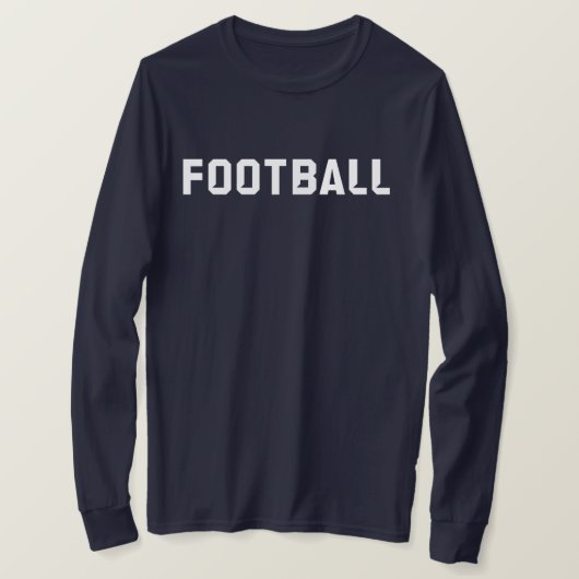Football Lange T-shirt (aangepast) (Design voorkant)