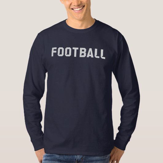 Football Lange T-shirt (aangepast) (Voorkant)