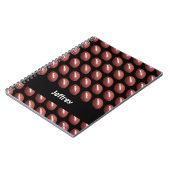 Football-laptop op maat notitieboek (Linkerzijde)