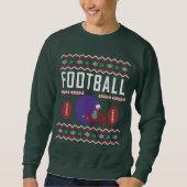 Football lelijke kerstkeuken trui (Voorkant)