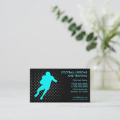 Football lessen training aangepaste visitekaartjes (Staand voorkant)