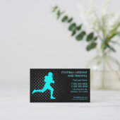 Football lessen training aangepaste visitekaartjes (Staand voorkant)