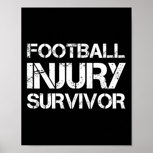 Football letsel overlevende poster (Voorkant)
