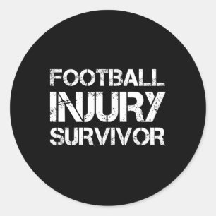 Football letsel overlevende ronde sticker