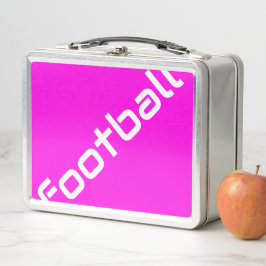FOOTBALL Leuke witte diagonale tekst op fel roze