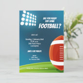 Football lichten kaart (Staand voorkant)