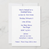 Football Lichtpartij Kaart (Achterkant)