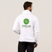 Football liefhebbers Zipped jack Hoodie (Achterkant volledig)
