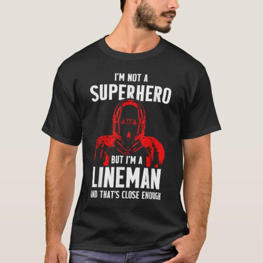 Football Lineman Hero Offsive Defensive Player T-shirt (Voorkant)