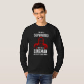 Football Lineman Hero Offsive Defensive Player T-shirt (Voorkant volledig)