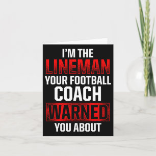 Football Lineman Hot-offensieve defensieve speler Kaart