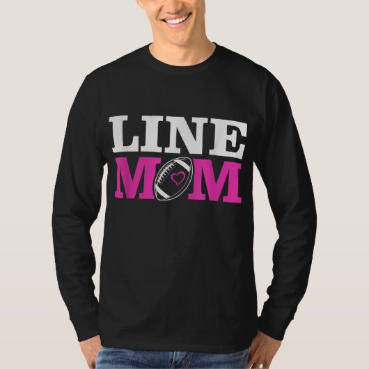 Football Lineman Mam Line Mam T-shirt (Voorkant)