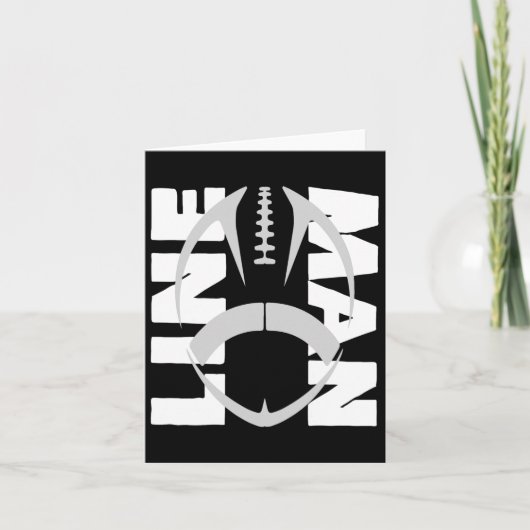 Football Lineman - Offensive Defensive Line Kaart (Voorkant)