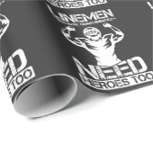 Football Lineman omdat de terugval Heros nodig hee Cadeaupapier (Rol Hoek)