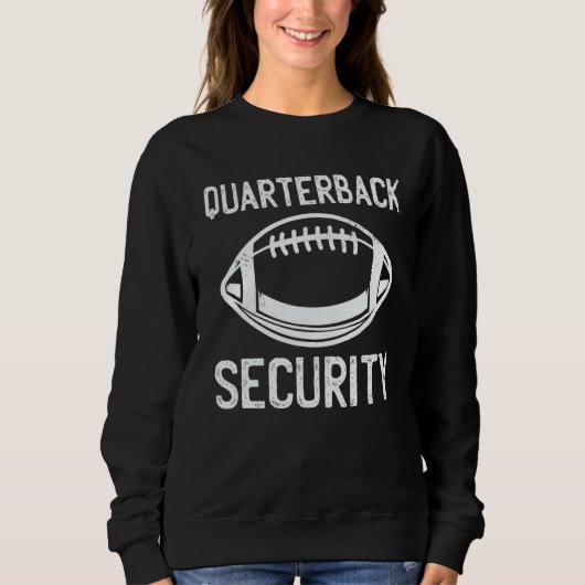 Football Lineman Quarterback Security Trui (Voorkant)