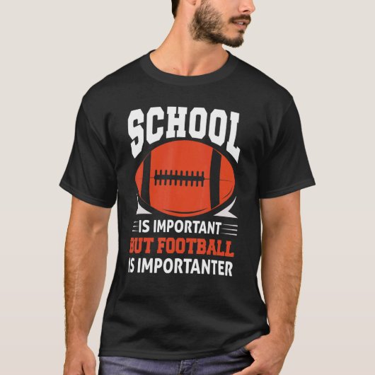 Football Lineman School is een belangrijk Football T-shirt (Voorkant)