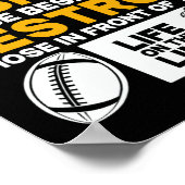 Football Lineman Shirt - Protect Poster (Hoek)