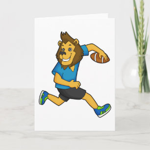 Football Lion Rugby-speler Kaart