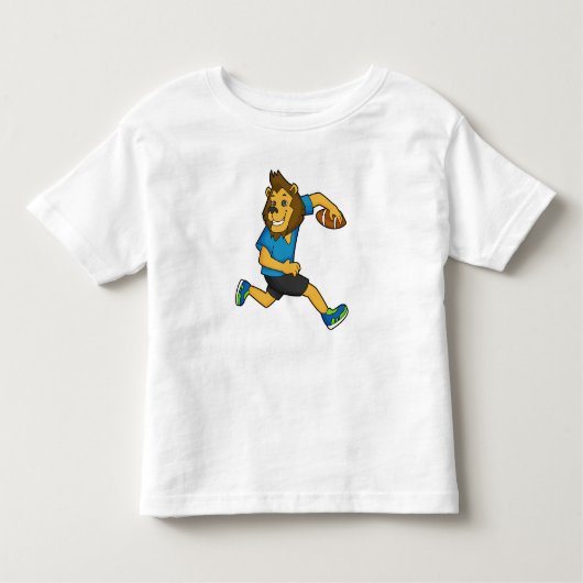 Football Lion Rugby-speler Kinder Shirts (Voorkant)