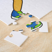 Football Lion Rugby-speler Legpuzzel (Zijkant)