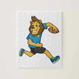 Football Lion Rugby-speler Legpuzzel