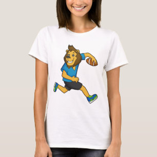Football Lion Rugby-speler T-shirt