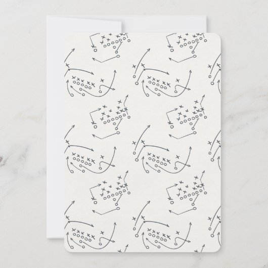 Football Little All Star Baller verjaardagsfeestje Kaart (Achterkant)