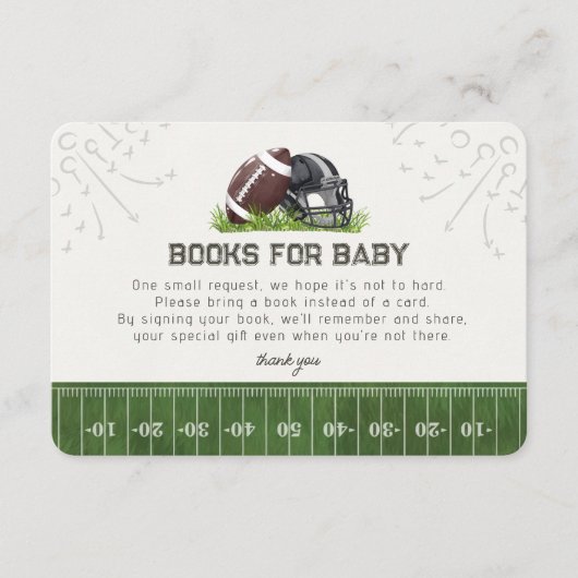 Football Little All Star Boeken voor Baby Insert Informatiekaartje (Voorkant)