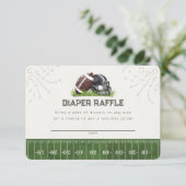 Football Little All Star Luier Raffle Baby Insert Informatiekaartje (Staand voorkant)