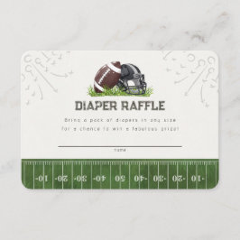 Football Little All Star Luier Raffle Baby Insert Informatiekaartje