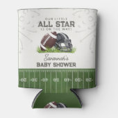Football Little All Star Touchdown Baby Shower Blikjeskoeler (Voorkant)