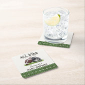 Football Little All Star Touchdown Baby Shower Kartonnen Onderzetters (Insitu)