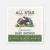 Football Little All Star Touchdown Baby Shower Servet (Voorkant)