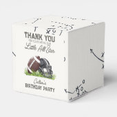 Football Little All Star Touchdown Birthday Bedankdoosjes (Achterkant)