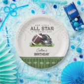 Football Little All Star Touchdown Birthday Papieren Bordje (Feest)