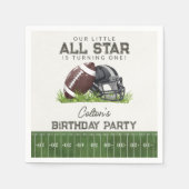 Football Little All Star Touchdown Birthday Party Servet (Voorkant)