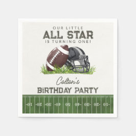 Football Little All Star Touchdown Birthday Party Servet
