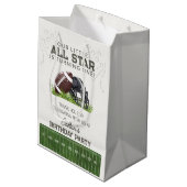 Football Little AllStar Touchdown Birthday Favor Medium Cadeauzakje (Achterkant Gekanteld)
