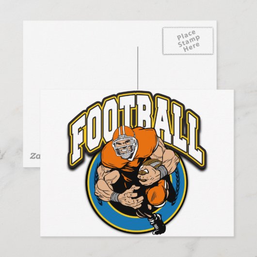 Football Logo Briefkaart (Voorkant / Achterkant)