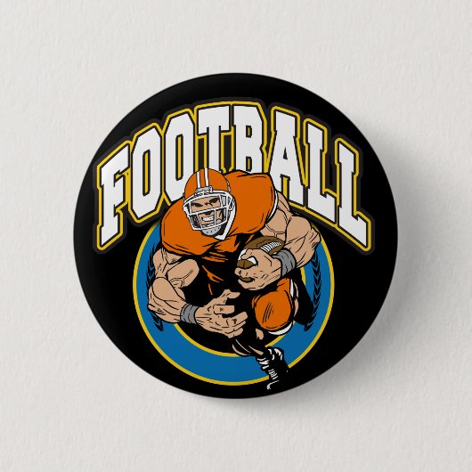 Football Logo Ronde Button 5,7 Cm (Voorkant)