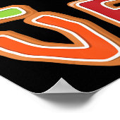 Football Love Kerstmis Sport Player Xmas Paj Poster (Hoek)