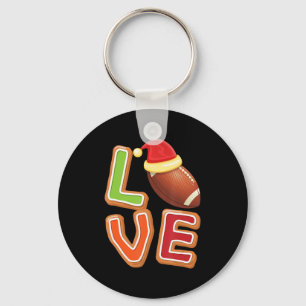 Football Love Kerstmis Sport Player Xmas Paj Sleutelhanger