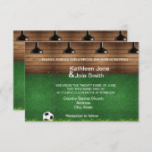 Football Love Story RSVP Uitnodiging (Voorkant / Achterkant)