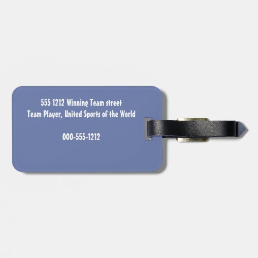 Football Lover Bagagelabel (Achterkant horizontaal)